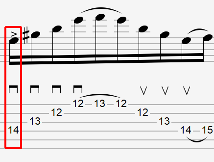 Short Sweep Picking Lick Example